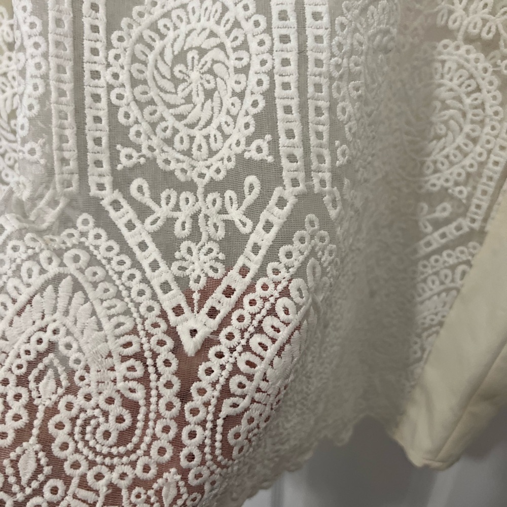 WHY DRESS Elegant cream Lace Women's Top XXL - Picture 4 of 6